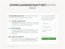 Tablet Screenshot of downloadminecraft.net